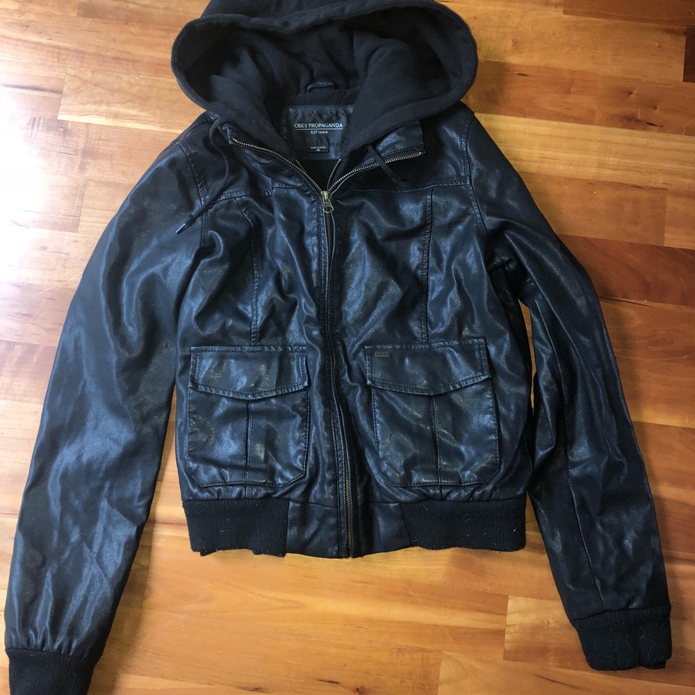 Obey Leather Jacket